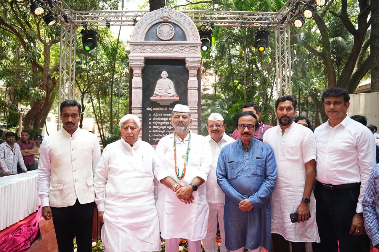 ಬೆಂಗಳೂರಿನಲ್ಲಿ ರಾಜ್ಯದ ಮೊದಲ ‘ಗಾಂಧಿ ಸ್ಮಾರಕ ಸ್ತಂಭ’ವನ್ನು ಅನಾವರಣ